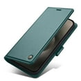 thumbnail image 1 of ELEHOLD for iPhone 14 Plus Business Wallet Case with RFID Blocking Credit Card Holder PU Leather Flip Kickstand Protective Shockproof Cover Women Men for iPhone 14 Plus,Green, 1 of 6