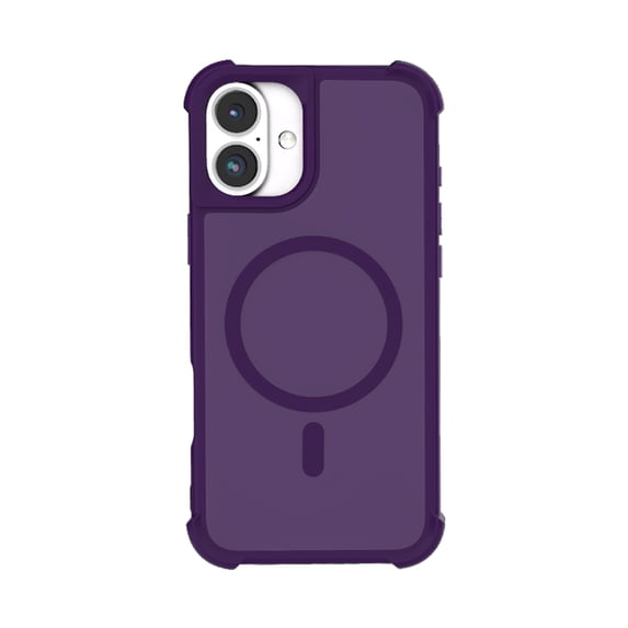 ELEHOLD for iPhone 14 Plus Case, Compatible with Mag Safe Accessories, Slim Thin Translucent Matte Shockproof Women Men Protective Case for iPhone 14 Plus,Purple