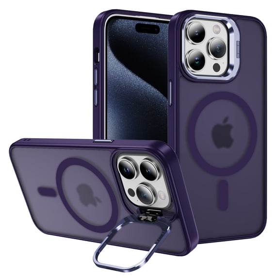 ELEHOLD for iPhone 14 Plus Case, with Kickstand, Magnetic Phone Case Compatible with MagSafe, Military-Grade Heavy Duty Protection Phone Case for iPhone 14 Plus,Darkpurple