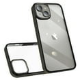 thumbnail image 1 of ELEHOLD for iPhone 14 Plus Case Transparent Crystal Clear Back Case Carbon Fiber Texture Bumper Shockproof Protective Slim Anti-Yellowing Cover for iPhone 14 Plus,gray, 1 of 7