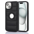 thumbnail image 1 of ELEHOLD for iPhone 14 Plus Leather Case Luxury Premium PU Leather Logo Cutout View Full Coverage Slim Lightweight Non-Slip Shockproof Protective Case for iPhone 14 Plus,black, 1 of 6