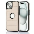 thumbnail image 1 of ELEHOLD for iPhone 14 Plus Leather Case Luxury Premium PU Leather Logo Cutout View Full Coverage Slim Lightweight Non-Slip Shockproof Protective Case for iPhone 14 Plus,apricot, 1 of 6