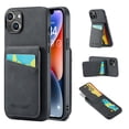 thumbnail image 1 of ELEHOLD for iPhone 14 Plus Leather Wallet Case with Card Slots Magnetic Button Kickstand Function Full Body Protective Shockproof Cover for iPhone 14 Plus 6.7",Black, 1 of 8