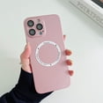 thumbnail image 1 of ELEHOLD for iPhone 14 Pro 6.1 inch Slim Case, Built-in Magnetic Ring Compatible with MagSafe Support Wireless Charging Lens Protective Film Screen Protection Anti-Scratch Shockproof Case,Rosegold, 1 of 8