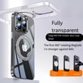 thumbnail image 1 of ELEHOLD For iPhone 14 Pro Case, MagSafe Compatible Case [Military-Grade Drop Protection] with 360° Rotable Ring Stand, Rugged Magnetic Phone Cover, Clear, 1 of 9