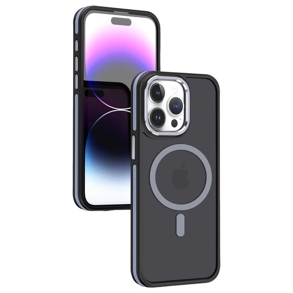 ELEHOLD for iPhone 14 Pro Case Matte Translucent Case Slim Thin Lightweight Compatible with MagSafe Magnetic Anti-Fingerprint Shockproof Case for iPhone 14 Pro,grey