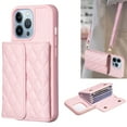 thumbnail image 1 of ELEHOLD for iPhone 14 Pro Case Wallet with Credit Card Holder Crossbody Lanyard, Soft PU Leather Magnetic Flip Folio Purse Case for iPhone 14 Pro,Pink, 1 of 6
