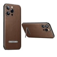 thumbnail image 1 of ELEHOLD for iPhone 14 Pro Max 2022 Case, Luxury Skin Feel PU Leather Hidden Bracket All-Inclusive Camera Lens Protecton Shockproof Hybird Slim Fit Case for iPhone 14 Pro Max 6.7 inch, Coffee, 1 of 8