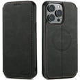 thumbnail image 1 of ELEHOLD for iPhone 14 Pro Max 6.7" Retro Wallet Case Premium Leather with Card Slots Kickstand Function Magnetic Absorption Compatible with MagSafe Charging Shockproof Protective Case,Black, 1 of 9