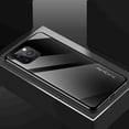 thumbnail image 1 of ELEHOLD for iPhone 14 Pro Max 6.7 inch 2022 Textured Glass Case, 9H Glass+PC Panel+TPU Soft Border Camera Protection Drop Resistant Anti-Scratch Shockproof Case for iPhone 14 Pro Max, Black, 1 of 7