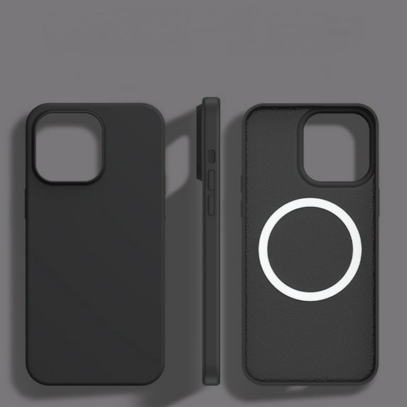 ELEHOLD for iPhone 14 Pro Max Case,Compatible with MagSafe Colorful Anti-Scratch Soft Microfiber Lining Full Body Protective Shockproof Ultra Slim Phone Case for iPhone 14 Pro Max,Black