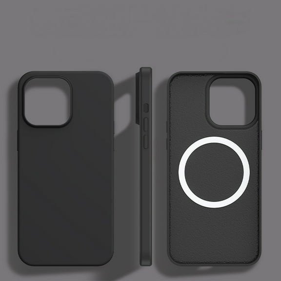 ELEHOLD for iPhone 14 Pro Max Case,Compatible with MagSafe Colorful Anti-Scratch Soft Microfiber Lining Full Body Protective Shockproof Ultra Slim Phone Case for iPhone 14 Pro Max,Black