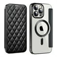 thumbnail image 1 of ELEHOLD for iPhone 14 Pro Max Case Flip Folio Built-in Card Holder RFID Blocking Protective Leather Case Transparent Clear Back Magnetic Compatible with Mag Safe Shockproof Cover,black, 1 of 1