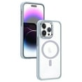 thumbnail image 1 of ELEHOLD for iPhone 14 Pro Max Case Matte Translucent Case Slim Thin Lightweight Compatible with MagSafe Magnetic Anti-Fingerprint Shockproof Case for iPhone 14 Pro Max,white, 1 of 8
