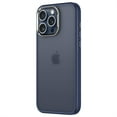 thumbnail image 1 of ELEHOLD for iPhone 14 Pro Max Case,Military Grade Drop Protection Frosted Translucent Back Metal Camera Protection Anti-Fingerprint Shockproof Protective Phone Cover for iPhone 14 Pro Max,Darkblue, 1 of 6
