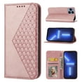 thumbnail image 1 of ELEHOLD iPhone 14 Pro Max Flip Wallet Case Card Slots Card Holders Kickstand Magnetic Lanyard Shockproof Anti-Scratch Case 6.7inch,Rosegold, 1 of 7