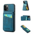 thumbnail image 1 of ELEHOLD for iPhone 14 Pro Max Leather Wallet Case with Card Slots Magnetic Button Kickstand Function Full Body Protective Shockproof Cover for iPhone 14 Pro Max 6.7",Blue, 1 of 11