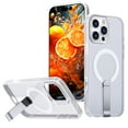 thumbnail image 1 of ELEHOLD For iPhone 14 Pro Max Shockproof Magnetic Rugged Case 3D Vented Design Cover, MagSafe Compatible, with Kickstand (Horizontal & Vertical Display), Clear, 1 of 7