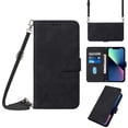 thumbnail image 1 of ELEHOLD for iPhone 14 Pro Max Wallet Case, Premium PU Leather Removable Adjustable Crossbody Shoulder Strap Magnetic Stand Card Slots Kickstand Shockproof Flip Cover Case for Women Men,Black, 1 of 11