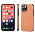 thumbnail image 1 of ELEHOLD for iPhone 14 Pro Slim Thin Case Fiber Pattern Full Body Protection Shockproof Anti-Fingerprint Anti-Scratch Protective Case 6.1 inch For iPhone 14 Pro,Brown, 1 of 8