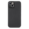 thumbnail image 1 of ELEHOLD for iPhone 14 Slim Thin Case Fiber Pattern Full Body Protection Shockproof Anti-Fingerprint Anti-Scratch Protective Case 6.1 inch For iPhone 14,Black, 1 of 8