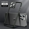 thumbnail image 1 of ELEHOLD for iPhone 15 Bumper Frame (No Back) Built-in Camera Cover Slim Lightweight Soft TPU+PC Bumper Frame Cover Backless Shockproof Heavy Duty Protection Excellent Heat Dissipation,black, 1 of 7