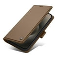thumbnail image 1 of ELEHOLD for iPhone 15 Business Wallet Case with RFID Blocking Credit Card Holder PU Leather Flip Kickstand Protective Shockproof Cover Women Men for iPhone 15,Brown, 1 of 6