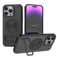 thumbnail image 1 of ELEHOLD for iPhone 15 Case Carbon Fiber Texture Slim Thin Lightweight Strong Magnetic Compatible with Mag Safe Invisible Kickstand Shockproof Protective Case,black, 1 of 7