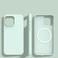 thumbnail image 1 of ELEHOLD for iPhone 15 Case,Compatible with MagSafe Colorful Anti-Scratch Soft Microfiber Lining Full Body Protective Shockproof Ultra Slim Phone Case for iPhone 15,Green, 1 of 8
