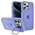 thumbnail image 1 of ELEHOLD for iPhone 15 Case, with Kickstand, Magnetic Phone Case Compatible with MagSafe, Military-Grade Heavy Duty Protection Phone Case for iPhone 15,Lightpurple, 1 of 8
