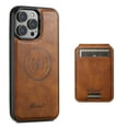 thumbnail image 1 of ELEHOLD for iPhone 15 Leather Case Premium Leather Material with  Magnetic Detachable Card Holder Compatible with MagSafe Charging Shockproof Slim Lightweight Case for iPhone 15 6.1",Brown, 1 of 9
