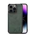 thumbnail image 1 of ELEHOLD for iPhone 15 PU Leather Wallet Case with Magnetic Back Card Slot Holder Slim Stand Soft Silicone Bumper Shockproof Protective Cover for iPhone 15 6.1", Green, 1 of 8