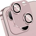 thumbnail image 1 of ELEHOLD for iPhone 15 Plus Camera Lens Protector, Case Friendly Scratch Resistant Metal Camera Cover with 9H Tempered Glass Lens Protector Rings Accessories for iPhone 15 Plus - Rosegold, 1 of 7