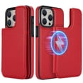 thumbnail image 1 of ELEHOLD for iPhone 15 Plus Case with Magnetic Detachable Leather Card Slot Wallet 2-in-1 Multi-Functional Rugged Shockproof Wireless Charging Compatible Purse Case for iPhone 15 Plus,Red, 1 of 8