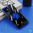 thumbnail image 1 of ELEHOLD for iPhone 15 Plus Plating Clear Case,Transparent Case with Ring Holder Kickstand Work with Magnetic Car Mount Shockproof  Protective Cover Phone Case for iPhone 15 Plus, Blue, 1 of 10