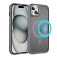 thumbnail image 1 of ELEHOLD For iPhone 15 Plus Slim Shockproof Case, Skin-Friendlyp. Rugged Cover, MagSafe Compatible, Non-Slip, Raised Edges For Cam & Screen Protection, Gray, 1 of 8