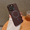 thumbnail image 1 of ELEHOLD for iPhone 15 Pro Case Matte Hard PC Back Slim Lightweight with Full Camera Lens Protection Strong Magnetic Compatible with Mag Safe Shockproof Case for iPhone 15 Pro,winered, 1 of 7
