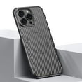 thumbnail image 1 of ELEHOLD for iPhone 15 Pro Max Case, Carbon Fiber Pattern Magnetic Military-Grade Drop Supports Wireless Charging Shockproof Non-slip Phone Case for iPhone 15 Pro Max,Silver, 1 of 9