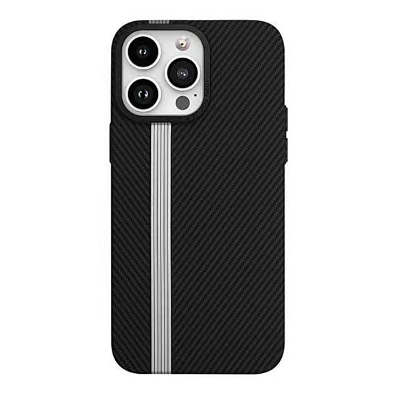 ELEHOLD for iPhone 15 Pro Max Case Carbon Fiber Texture Slim Fit Lightweight Hard PC Back Shockproof Anti-Scratch Protective Cover for iPhone 15 Pro Max,black