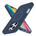 thumbnail image 1 of ELEHOLD for iPhone 15 Pro Max Case, Compatible with Mag Safe Accessory 2 in 1 Shockproof Heavy Duty Protection Full Body Rugged Slim Durable Case for iPhone 15 Pro Max ,Inkblue, 1 of 5