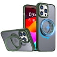 thumbnail image 1 of ELEHOLD for iPhone 15 Pro Max Case, Compatible with Mag Safe Accessory 360° Ring Stand Thin Fit Shockproof Protection Rugged Case for iPhone 15 Pro Max,Green, 1 of 6
