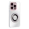 thumbnail image 1 of ELEHOLD for iPhone 15 Pro Max Case, Invisible Ring Kickstand Compatible with Magsafe Accessory Luxury Plating Shockproof Protective Phone Case for iPhone 15 Pro Max,Titaniumwhite, 1 of 8
