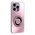 thumbnail image 1 of ELEHOLD for iPhone 15 Pro Max Case, Invisible Ring Kickstand Compatible with Magsafe Accessory Luxury Plating Shockproof Protective Phone Case for iPhone 15 Pro Max,Pink, 1 of 8