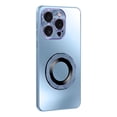 thumbnail image 1 of ELEHOLD for iPhone 15 Pro Max Case, Invisible Ring Kickstand Compatible with Magsafe Accessory Luxury Plating Shockproof Protective Phone Case for iPhone 15 Pro Max,Blue, 1 of 8