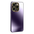 thumbnail image 1 of ELEHOLD for iPhone 15 Pro Max Case, Rugged Electroplated Matte Acrylic Ultra-Thin Frosted Shock-Absorbent Protective Phone Case with Camera Protection for iPhone 15 Pro Max,Darkpurple, 1 of 7