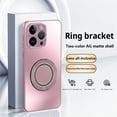 thumbnail image 1 of ELEHOLD for iPhone 15 Pro Max Case, Slim Compatible with Mag Safe Accessory Bling Diamond Ring Kickstand Shockproof Anti-Scratch Protective Rugged Case for iPhone 15 Pro Max,Pink, 1 of 8