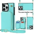thumbnail image 1 of ELEHOLD for iPhone 15 Pro Max Crossbody Wallet Case,RFID Blocking Credit Card Slots Premium Leather Zipper Pocket Flip Stand Cover with Detachable Shoulder Strap for iPhone 15 Pro Max,Mint, 1 of 11