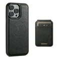 thumbnail image 1 of ELEHOLD for iPhone 15 Pro Max Leather Case Premium Leather Material with  Magnetic Detachable Card Holder Compatible with MagSafe Charging Shockproof Slim Case for iPhone 15 Pro Max 6.7",Black, 1 of 9