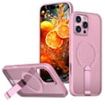 thumbnail image 1 of ELEHOLD For iPhone 15 Pro Shockproof Magnetic Rugged Case 3D Vented Design Cover, MagSafe Compatible, with Kickstand (Horizontal & Vertical Display), Pink, 1 of 7