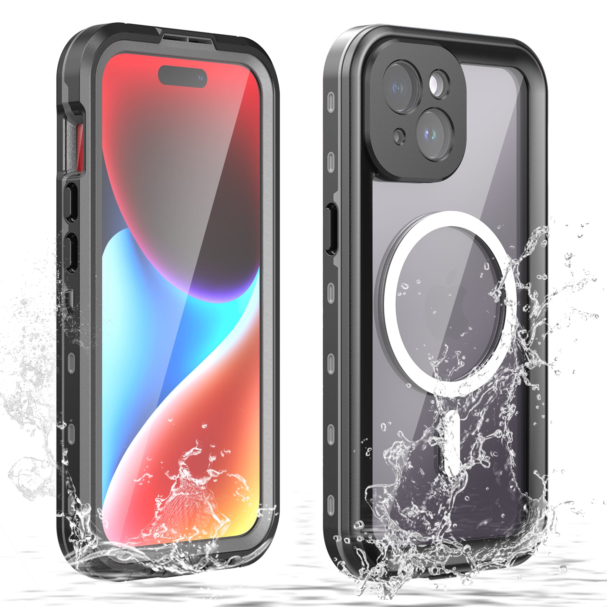 ELEHOLD iPhone 15 Case, Waterproof, Shockproof, Dustproof, IP68, Builtin Screen Protector, 6